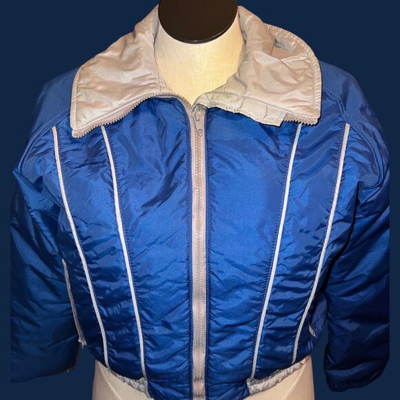 Women’s Vintage Alpine Design 1980s Goose Down Ski Waist Jacket Size 14 - Picture 6 of 8